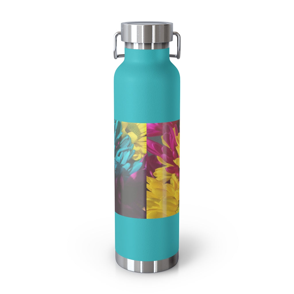 Raw Flowers 4 22oz Vacuum Insulated Bottle