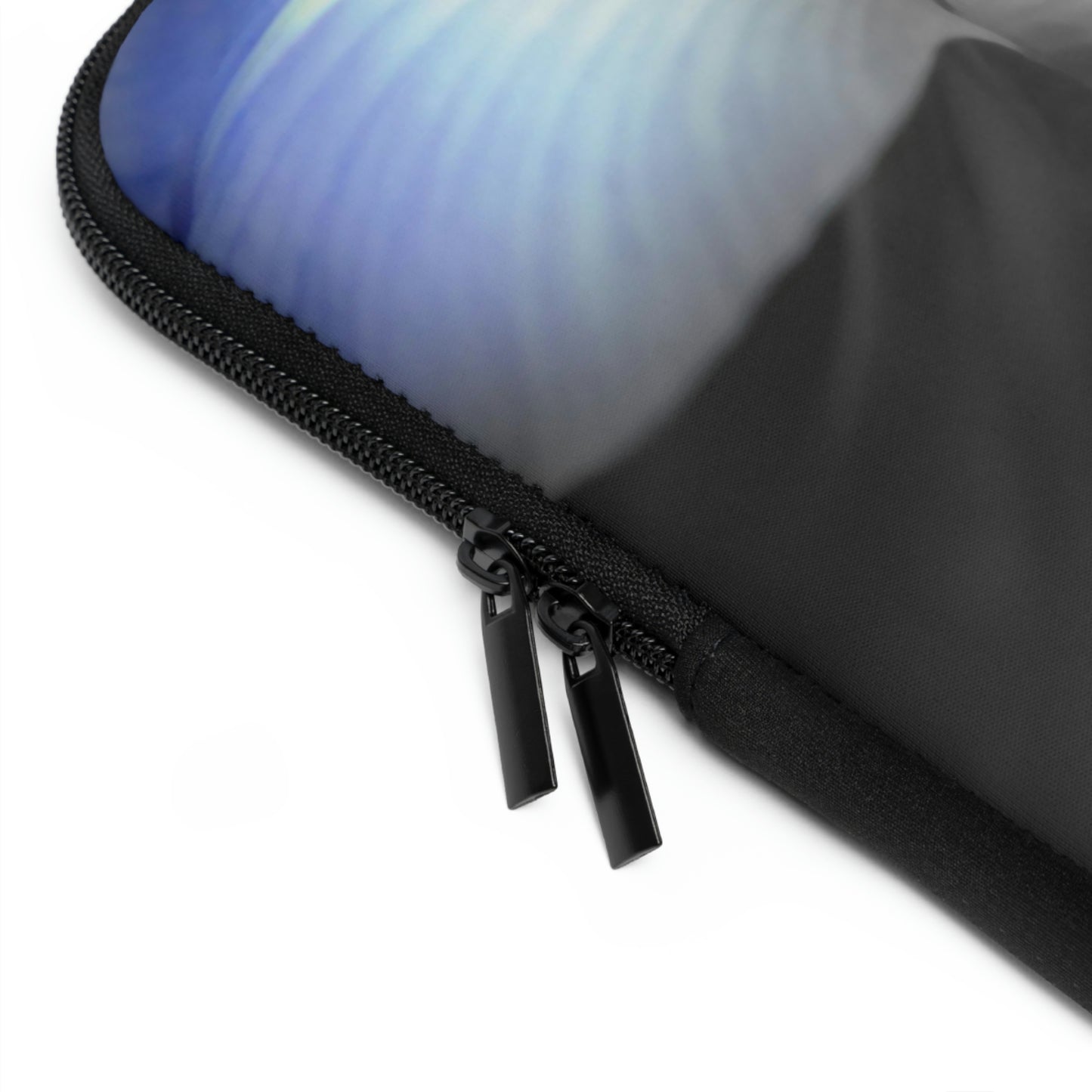 Black and White Iris Laptop Sleeve