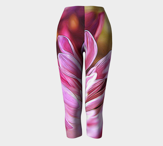 Pink Flower Capris