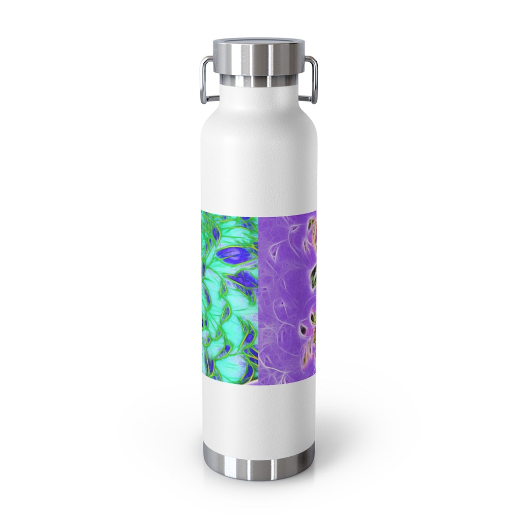Peacock Chrysanthemum 22oz Vacuum Insulated Bottle