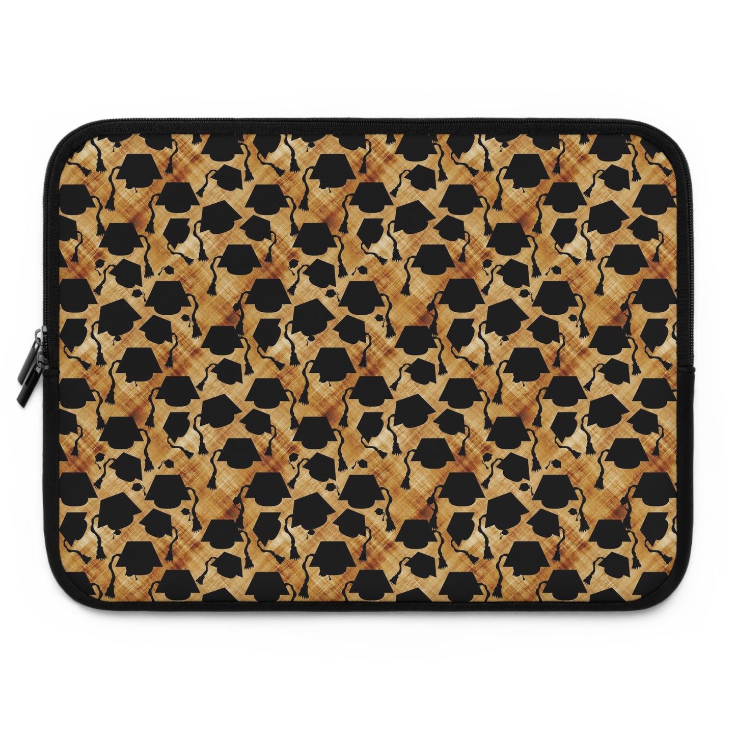 Graduation Hats Pattern Laptop Sleeve