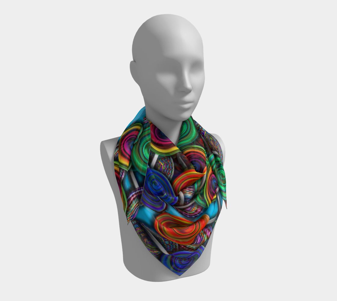 Colorful lollipops Big Square Scarf