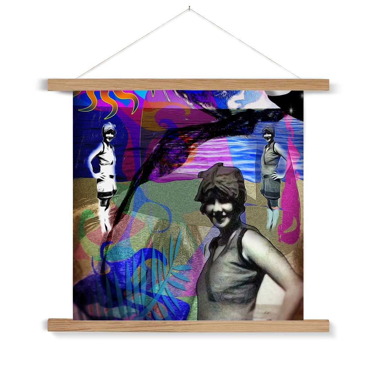 The Swimmer Fine Art Print with Hanger
