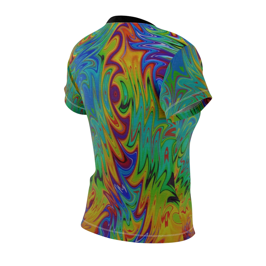Rainbow Fractal Women's AOP Cut & Sew Tee