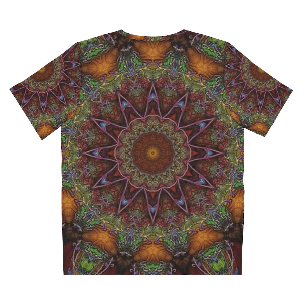 Earthy Kaleidoscope Unisex AOP Cut & Sew T-Shirt