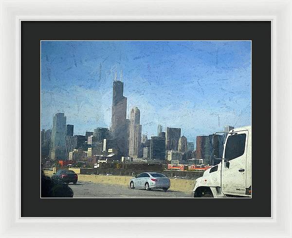 A Clear Drive Chicago - Framed Print