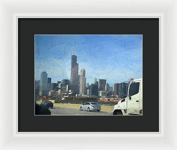 A Clear Drive Chicago - Framed Print