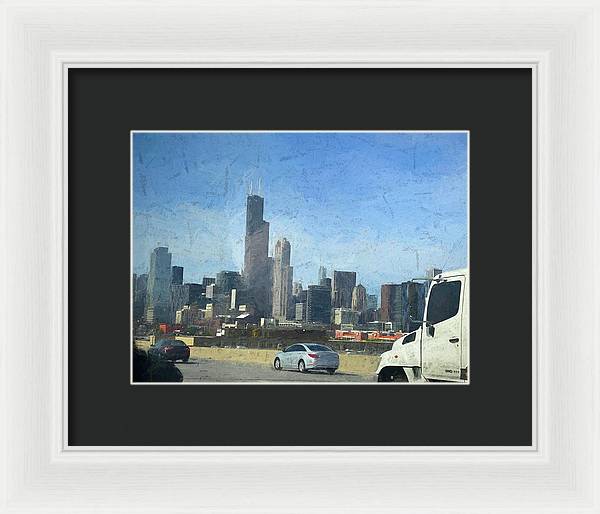 A Clear Drive Chicago - Framed Print