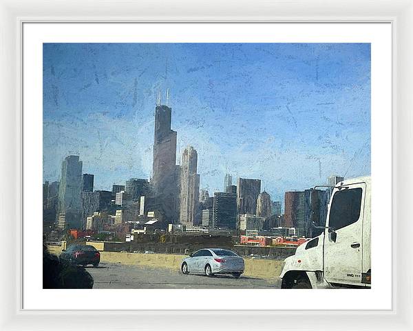 A Clear Drive Chicago - Framed Print