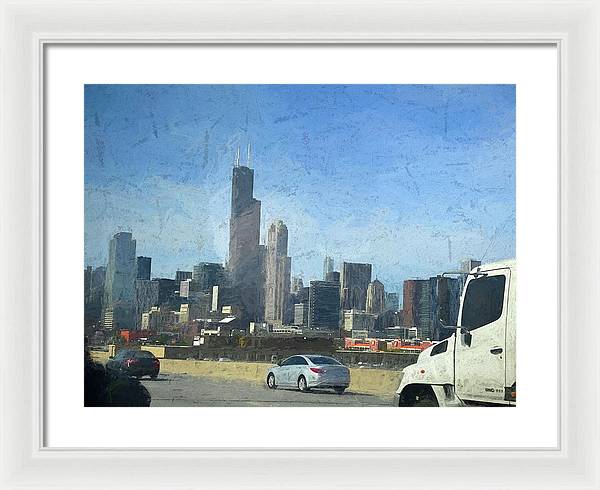 A Clear Drive Chicago - Framed Print
