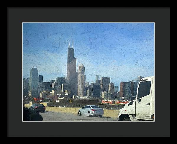 A Clear Drive Chicago - Framed Print