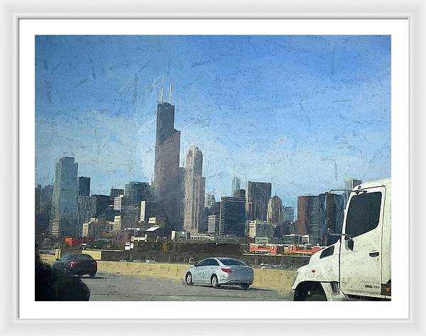 A Clear Drive Chicago - Framed Print