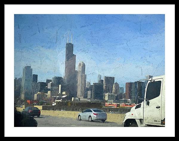 A Clear Drive Chicago - Framed Print