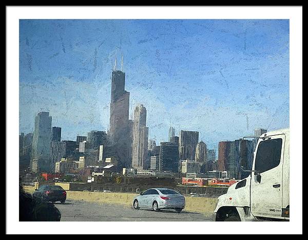 A Clear Drive Chicago - Framed Print