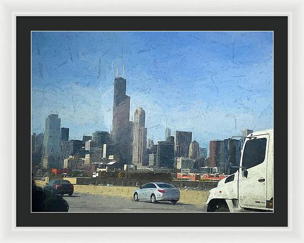 A Clear Drive Chicago - Framed Print