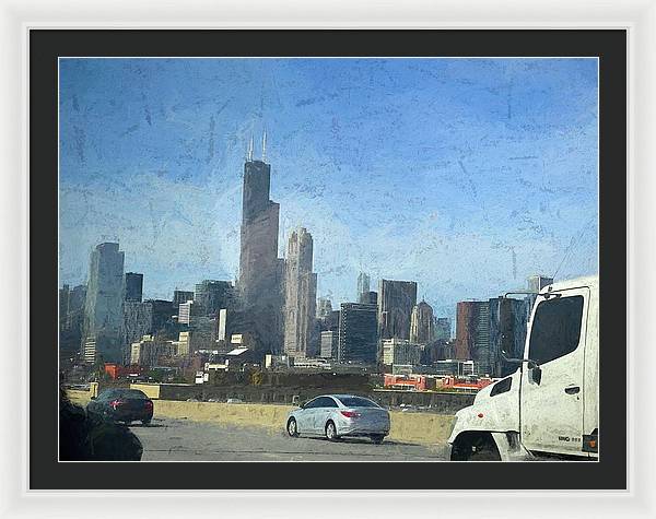 A Clear Drive Chicago - Framed Print