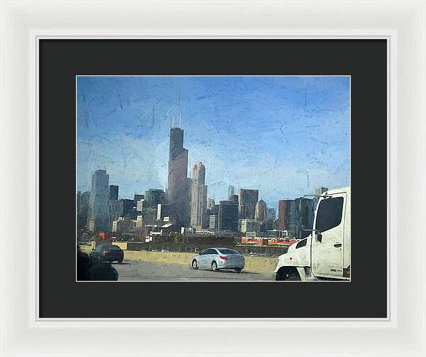 A Clear Drive Chicago - Framed Print