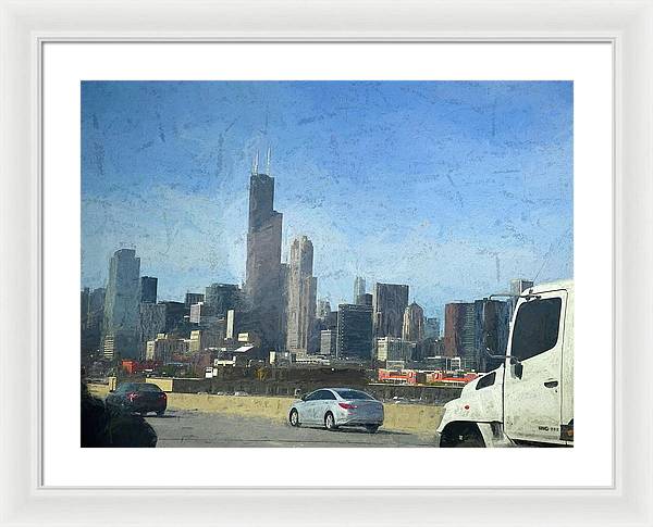 A Clear Drive Chicago - Framed Print