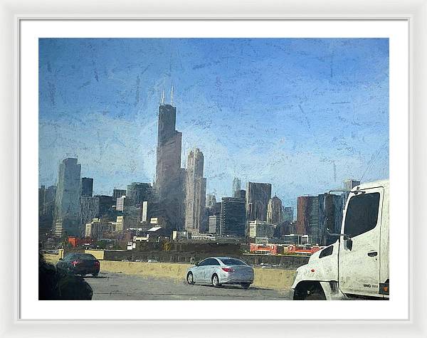A Clear Drive Chicago - Framed Print