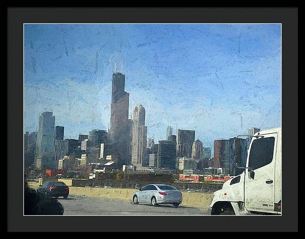A Clear Drive Chicago - Framed Print