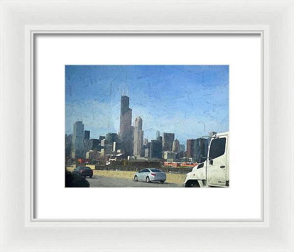 A Clear Drive Chicago - Framed Print