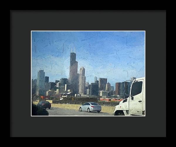 A Clear Drive Chicago - Framed Print