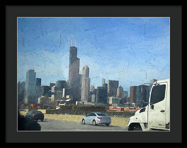 A Clear Drive Chicago - Framed Print