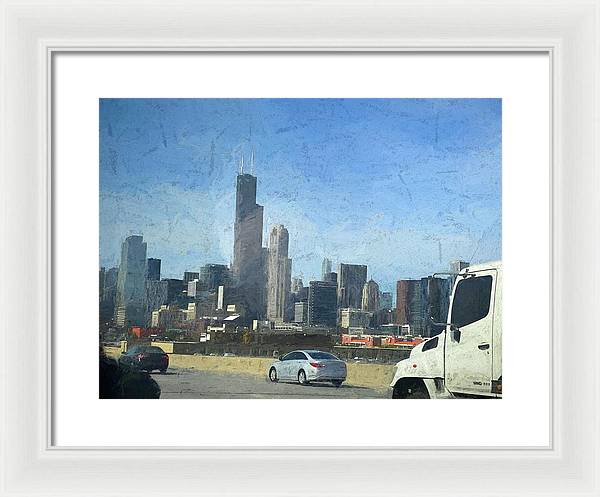 A Clear Drive Chicago - Framed Print