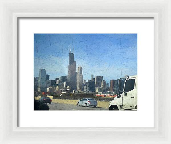 A Clear Drive Chicago - Framed Print