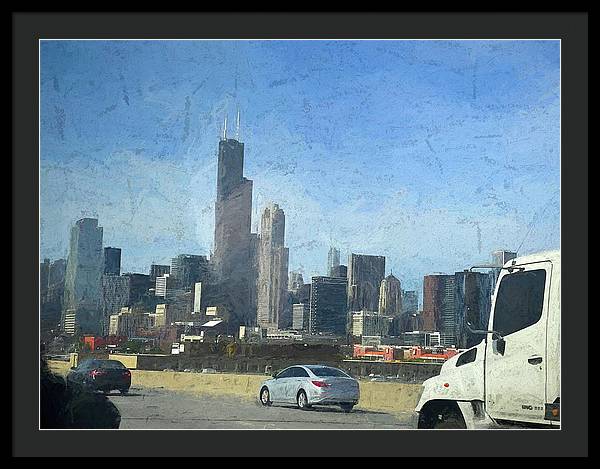 A Clear Drive Chicago - Framed Print