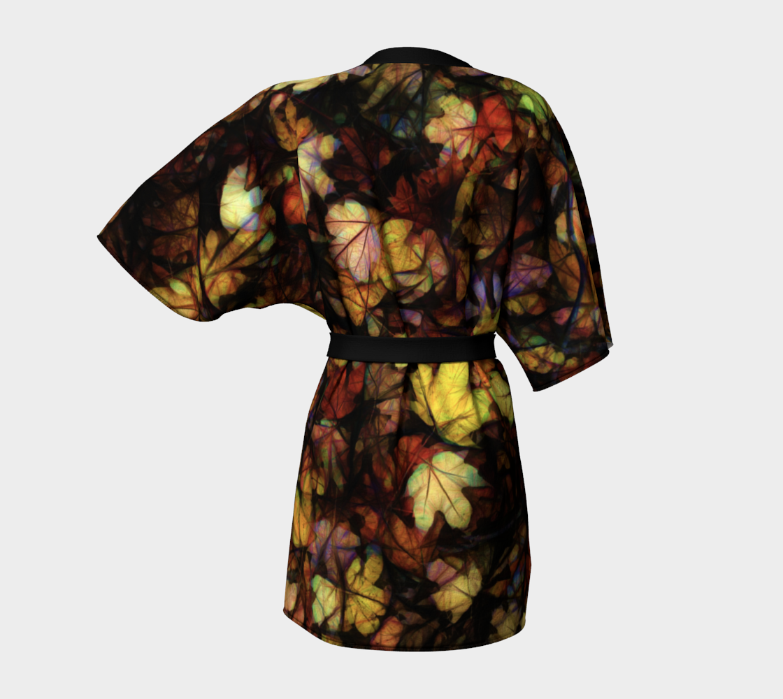 Late October Leaves Kimono Robe