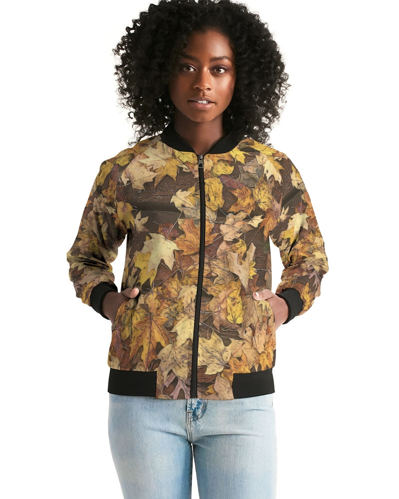 Late October Leaves Women's Bomber Jacket