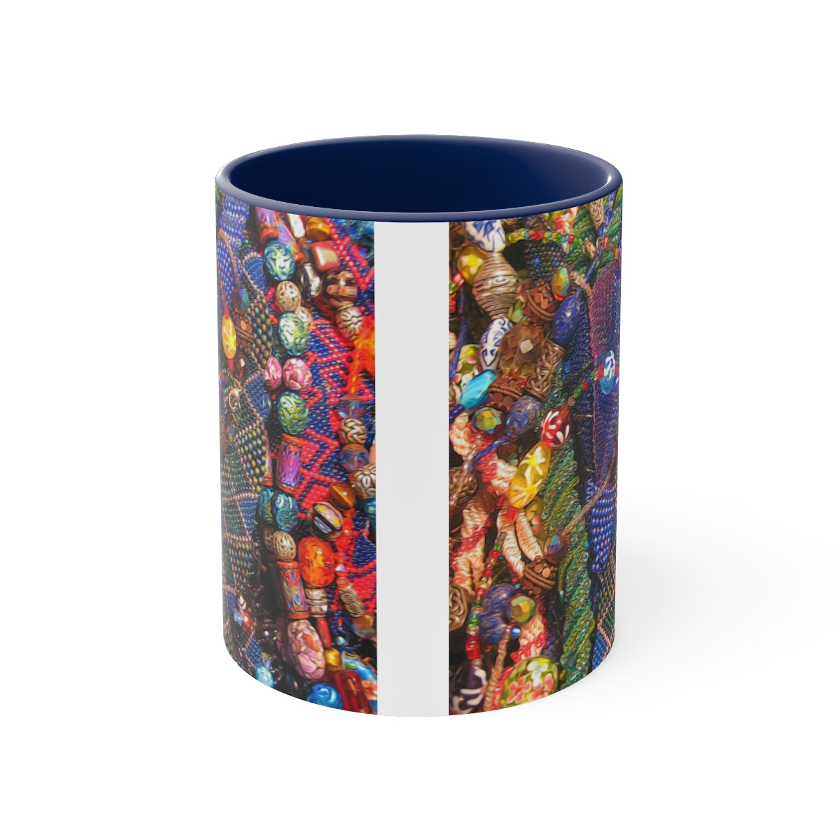 Beaded Jewelry Still Life Accent Coffee Mug, 11oz