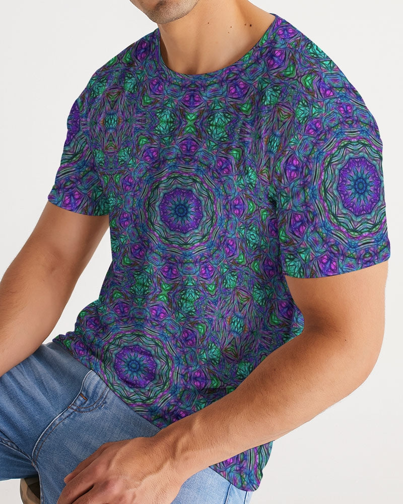 Blue Green Purple Kaleidoscope Men's Tee