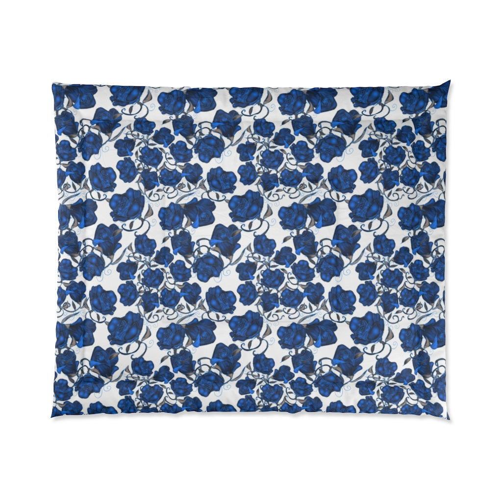 Blue Roses Comforter
