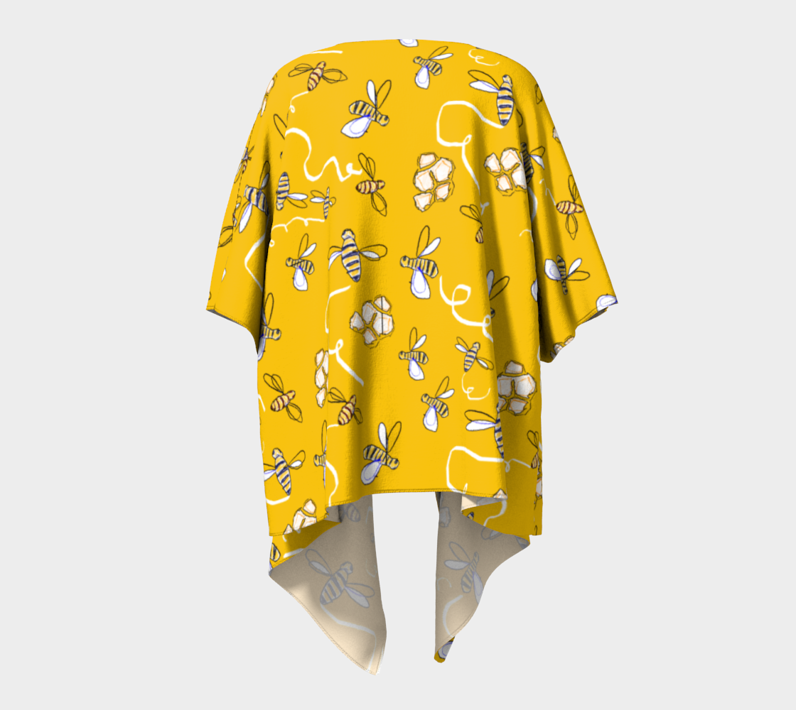 Honey Bees Draped Kimono