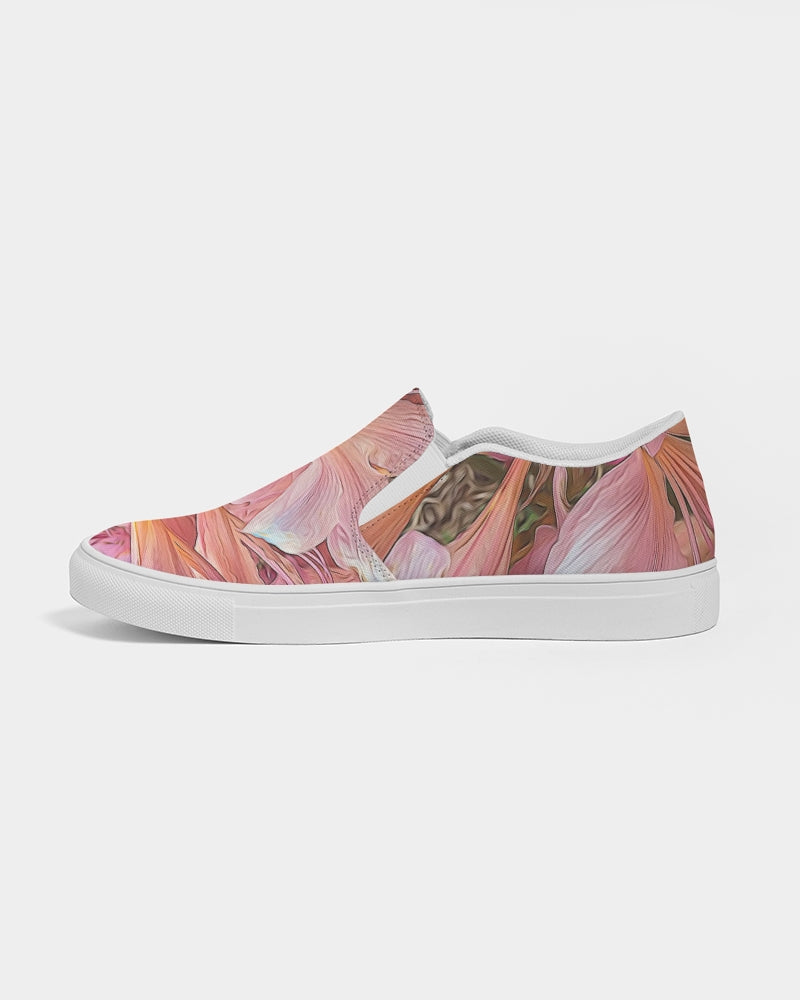 Pink Amaryllis Women's Slip-On Canvas Shoe