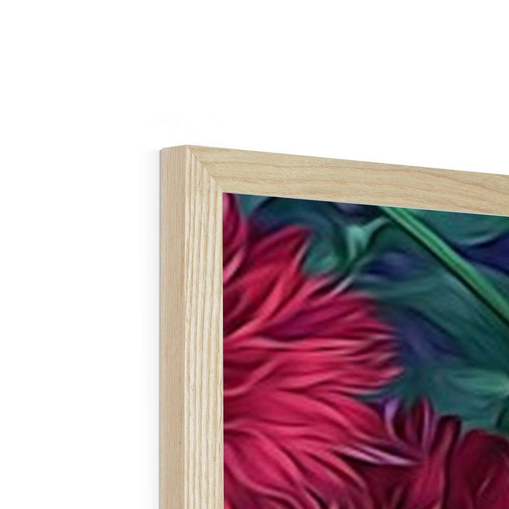 Red Mums Framed Print