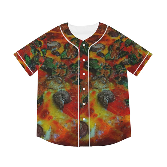 Pizza Men's Baseball Jersey (AOP)