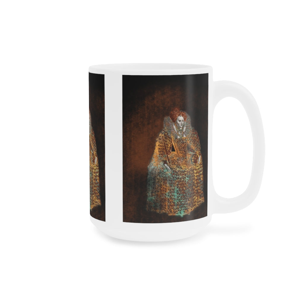 Elizabeth I In Gold Ceramic Mugs (11oz\15oz\20oz)