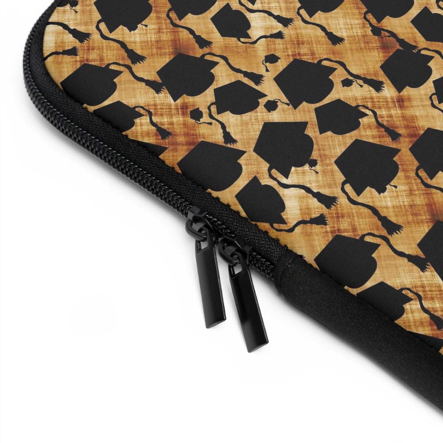 Graduation Hats Pattern Laptop Sleeve