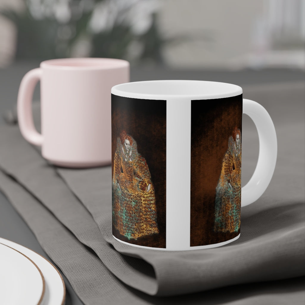 Elizabeth I In Gold Ceramic Mugs (11oz\15oz\20oz)