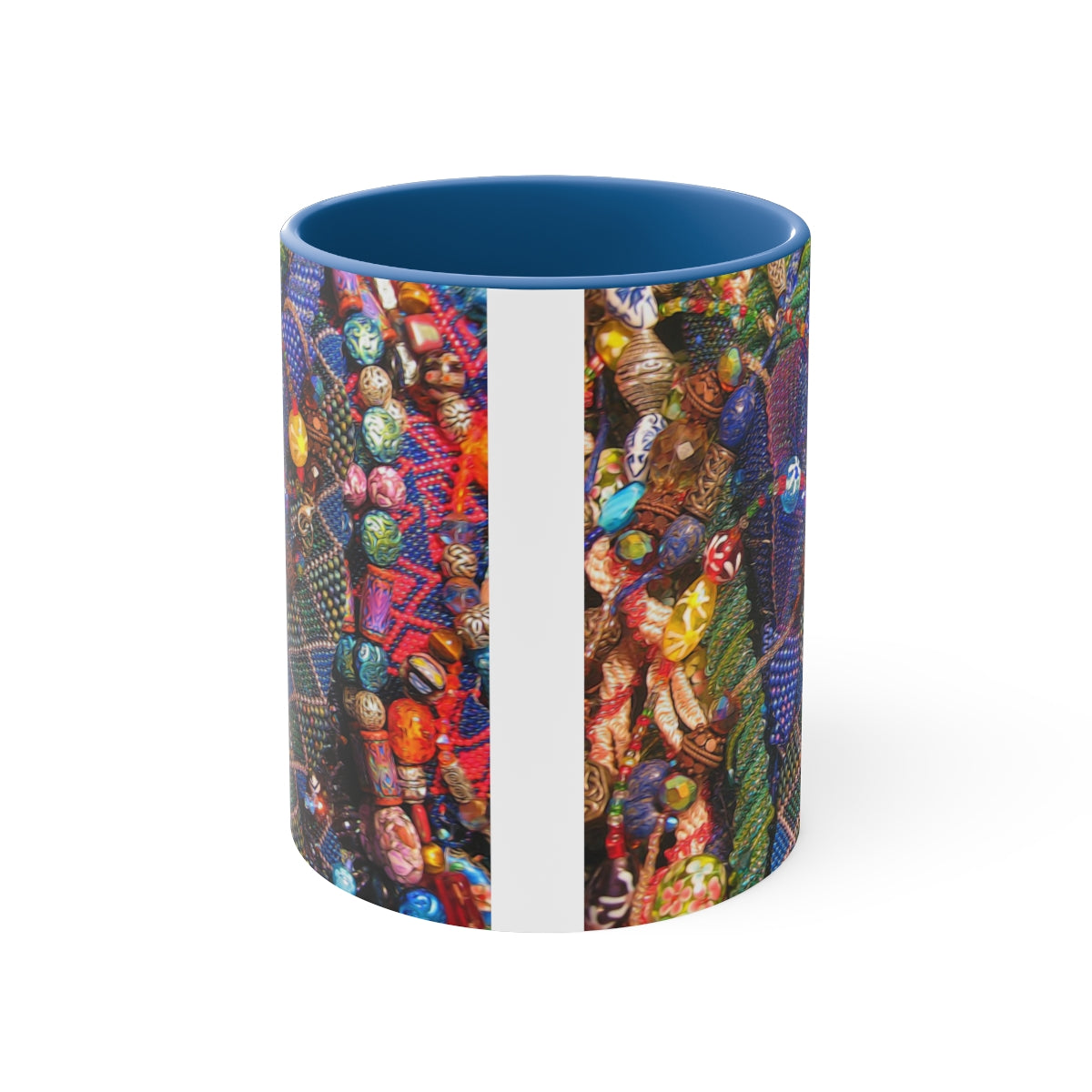 Beaded Jewelry Still Life Accent Coffee Mug, 11oz