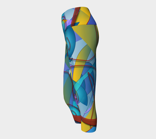 Geometry Collage Yoga Capris