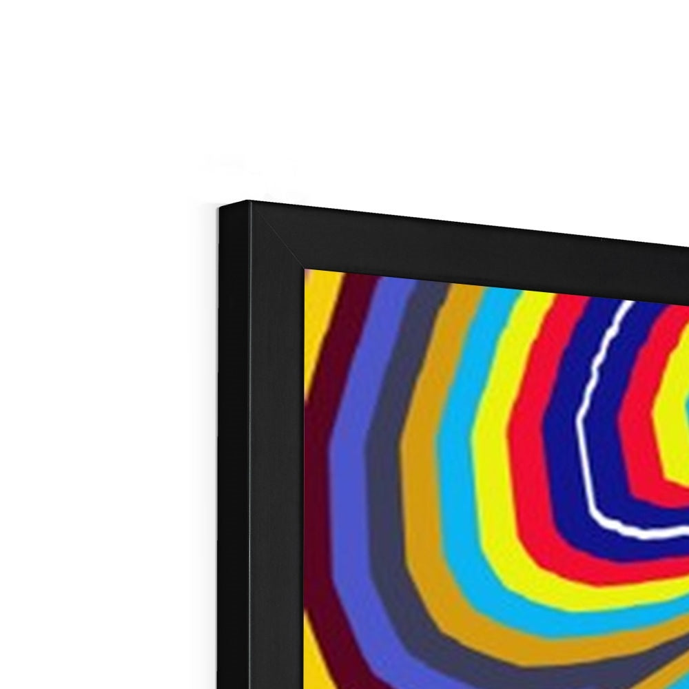 Curly Swirls Framed Print