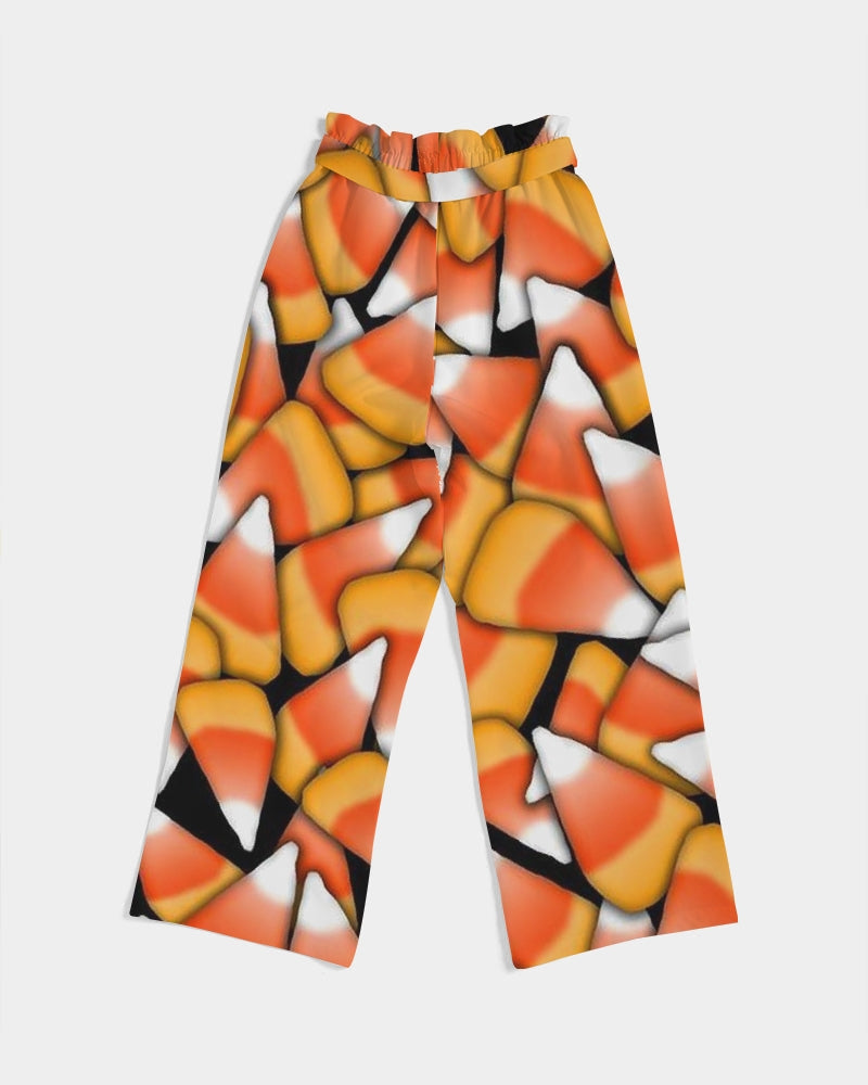 Candy Corn Pattern Women's High-Rise Wide Leg Pants