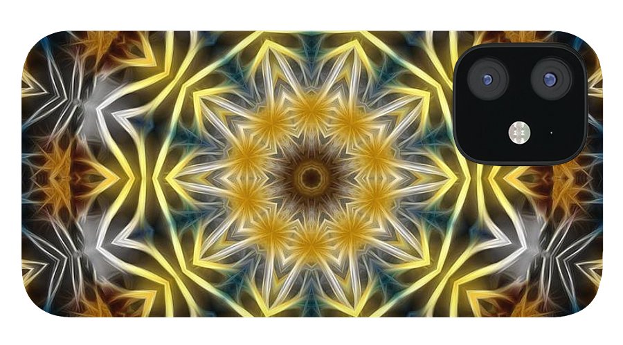 Abstract Daisies Kaleidoscope - Phone Case