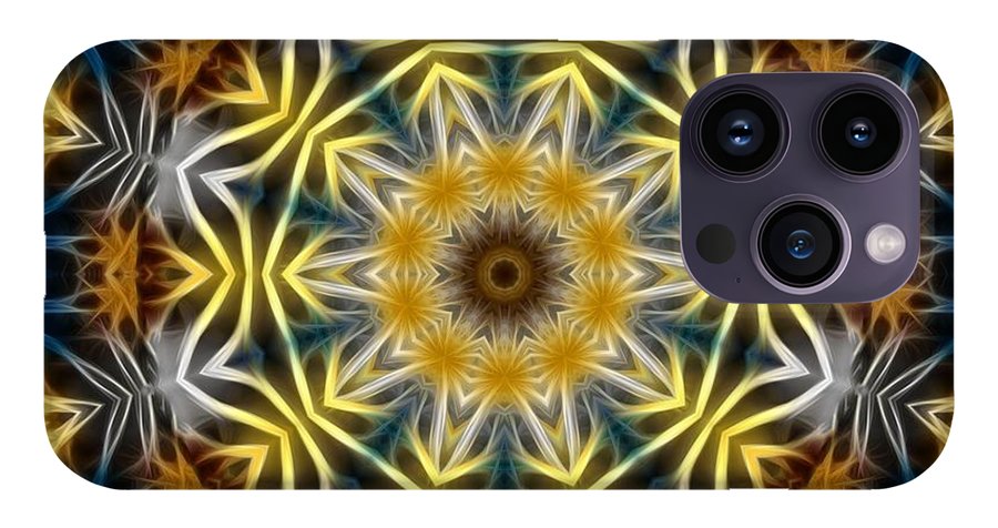 Abstract Daisies Kaleidoscope - Phone Case