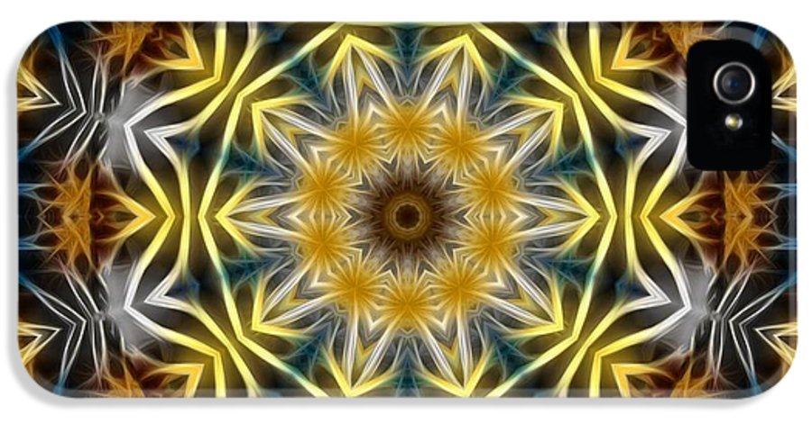 Abstract Daisies Kaleidoscope - Phone Case