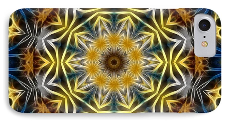 Abstract Daisies Kaleidoscope - Phone Case
